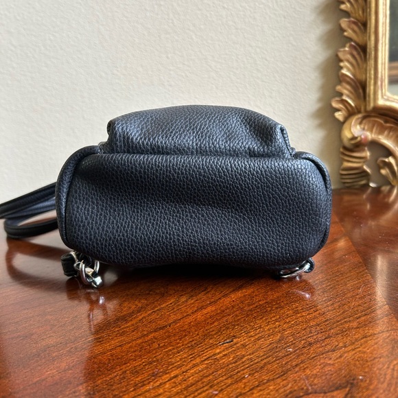 NWOT MMS mini silver bar studded black backpack - Picture 7 of 7